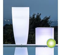 Maceta Agave de Resina Redonda Con Luz Verde H90 Ø 40Cm