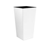 Prosperplast Maceta Alta 35 L Urbi Square Plástico Blanco 55x29,5x29,5cm