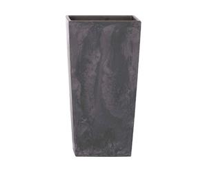 Maceta alta 35 L Prosperplast Urbi Square Effect de plástico CON depósito en color Antracita, 55 (alto) x 29,5 (ancho) x 29,5 (profundo) cms Anthracite 35
