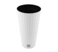 Maceta alta mod. rato ar 300. 30x57 cm. blanco