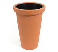 Maceta Classic Tower 42l., con depósito, Dimensiones (mm) 400x400x630, Color ladrillo