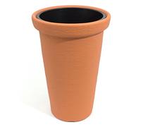 Maceta Classic Tower 86l., con depósito, Dimensiones (mm) 480x480x790, Color ladrillo