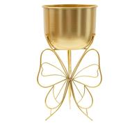 Maceta colgante para plantas Farfy, de 22x40 cm, color dorado