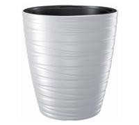 Maceta con deposito 16l maze de plastico en color blanco 29,6 (largo) x 29,6 (ancho) x 32,9 (alto) cm