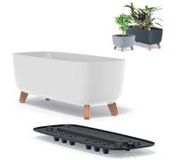 Maceta con patas GRACIA CASE DGCL600 | Blanca