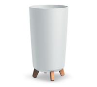 Maceta con patas GRACIA TUBUS SLIM DGTL240 | Blanca