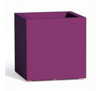 Maceta Cube De Resina Cuadrada Violeta H40 40x40Cm