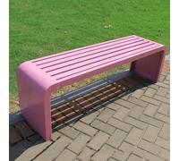 Maceta de acero metálico resistente a la intemperie para jardín y patio, 39.3 x 15.8 x 17.8 pulgadas, perfecta para asientos al aire libre