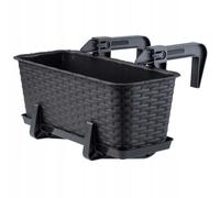 Maceta de balcón KADAX con base, jardinera, 40 cm, antracita