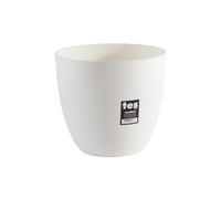 maceta de inyeccion modelo cuenco ø22cm color blanco