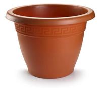 Maceta de Jardín de Gran Tamaño 40 cm de Diámetro x 33.5 cm de Altura, Diseño Casual con Drenaje, Perfecta para Exterior y Terraza