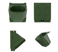 Maceta de Pared de Fondo Verde Pp, Ventilada y Apilable para Plantas