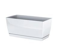 Maceta de Plástico Coubi Case P Prosperplast Verde Oliva 24x12x11 Cm White