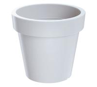 Maceta de plastico lofly en color blanco 19,6 (largo) x 19,6 (ancho) x 18,1 (alto) cm