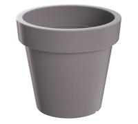 Maceta de plastico lofly en color gris 19,6 (largo) x 19,6 (ancho) x 18,1 (alto) cm