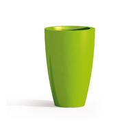 MACETA RESINA H50 LÚCIDA VERDE REDONDA DECORACIÓN MODERNA LIVING DISEÑO