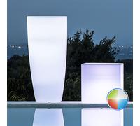 Maceta Agave de Resina Redonda Con Luz Multicolor H70 Ø 33Cm