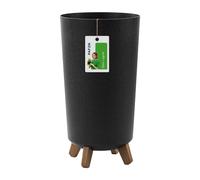 Maceta Gracia Tubus Slim Eco Wood, antracita ECO