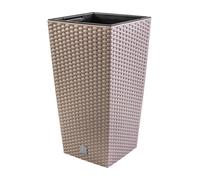 Maceta Prosperplast Rato Square 26,6L Blanca con Inserto