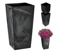 Maceta KADAX con plantilla, 30 cm, negra