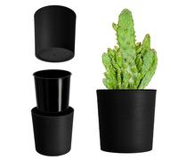 KADAX Maceta Flores 30cm cubremacetas | con Inserto Drenaje | Jardinera vasija Plantas | Interior Exterior | Resistente Elegante