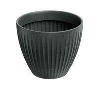 Maceta latia round ø40x33 grafito granito