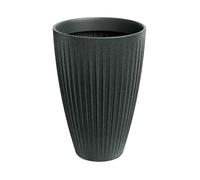 Maceta latia round high ø60x58 grafito granito