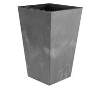 Maceta alta 35 l prosperplast urbi square effect de plástico con depósito en color gris claro, 55 (alto) x 29,5 (ancho) x 29,5 (profundo) cms