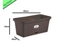 Maceta Natural De Plástico Rectangular Para Plantas Flores 80×40×34 cm