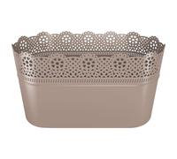 Maceta Prosperplast LACE - Dimensiones 285x135x155 - Color Fucsia - Decora Tu Jardín Mocca