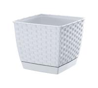 Maceta Prosperplast RATOLLA SQUARE 1,5L Ocre Oscuro para Jardín White