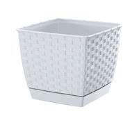 Maceta Prosperplast RATOLLA SQUARE 2.5L Ocre Oscuro para Jardín White