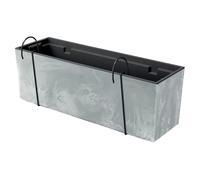 Maceta Prosperplast URBI CASE BETON EFFECT W 580x180x195 Hormigón con Depósito y Ganchos