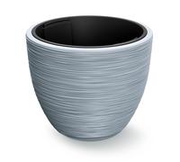 Maceta ranuras plástico gris 40x32cm