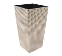 Maceta Prosperplast Rato Square 26,6L Blanca con Inserto