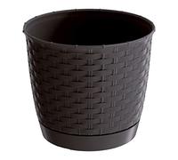 Maceta RATOLLA ROUND 4,2L., dimensiones (mm) 220x220x195, color Ocre oscuro