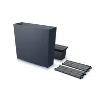 Maceta rectangular contenedor para plantas en color antracita Urbi Case T