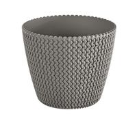 Maceta redonda 11,5L Prosperplast Splofy de plastico en color mocca, Ø29,5 x 24,9 cm Gray