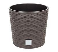Maceta redonda 4,7 litros rato con cubilete para plantar en color mocca 20 x 20 x 19 cm