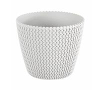 Maceta redonda 5L Prosperplast Splofy de plastico en color blanco, Ø21,8 x 18,4 cm White 5