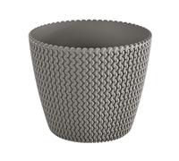 Maceta redonda 5L Prosperplast Splofy de plastico en color gris, Ø21,8 x 18,4 cm Gray