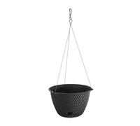 Maceta redonda colgante 4,8L PROSPERPLAST Splofy Round WS de plastico en color mocca, Ø27 x 16,6 cm Blue