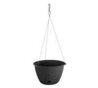 Maceta redonda colgante 4,8L PROSPERPLAST Splofy Round WS de plastico en color mocca, Ø27 x 16,6 cm Blue