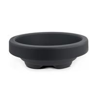 Maceta redonda de plástico para planta exterior, color antracita Ø 58 cm