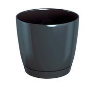 Maceta Redonda de Plástico Prosperplast Coubi Round P Verde Oliva 10x10x9,2cm Gray