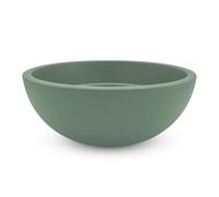 Maceta redonda de plástico, verde, 39 cm, maceta reciclada