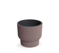 Maceta redonda Milly DBMLR300 Marsala con inserto estriado