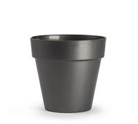 Maceta Redonda Pequeña Sin Plato de 14 Cm - Resistente a la Intemperie - Plastic Forte Black