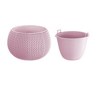 Maceta Redonda Prosperplast Splofy Bowl con Depósito en Antracita 29x29x19cm Pink