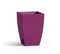 MACETA RESINA H 50 LÚCIDA VIOLETA CUADRADA DECORACIÓN MODERNA DISEÑO
